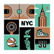 New York Basketball (Liberty Edition) art print 20 x 20