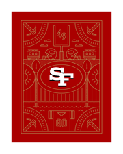 San Francisco Football Art Print 16x20