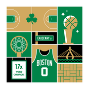 Boston Basketball Art Print 20x20