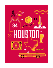 Houston Basketball 11x14