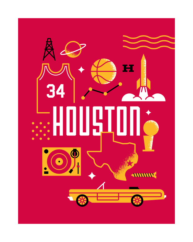 Houston Basketball 16x20