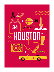 Houston Basketball 18x24