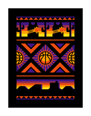 Phoenix Basketball (Valley Edition) Art Print 11x14
