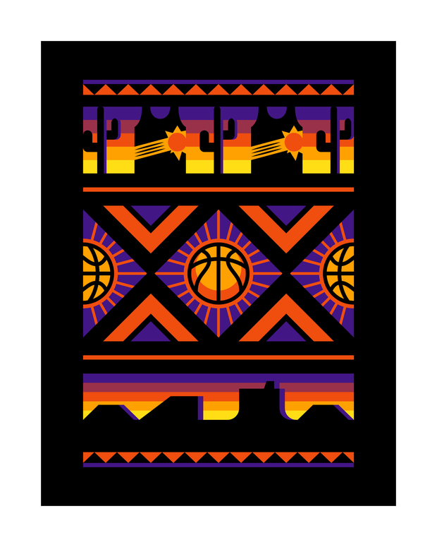 Phoenix Basketball (Valley Edition) Art Print 16x20