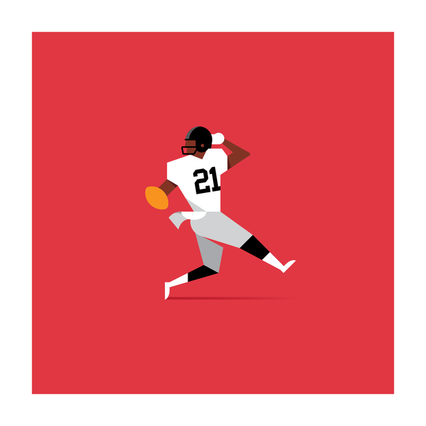 The Ball Hawk (Red Edition) 20x20