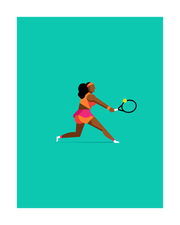 The Queen of Tennis Art Print 16x20