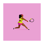 The Queen of Tennis (Neon Edition) 20x20