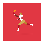 The Wide Receiver Art Print 20x20