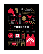 Toronto Basketball (Championship Edition) Art Print 16x20